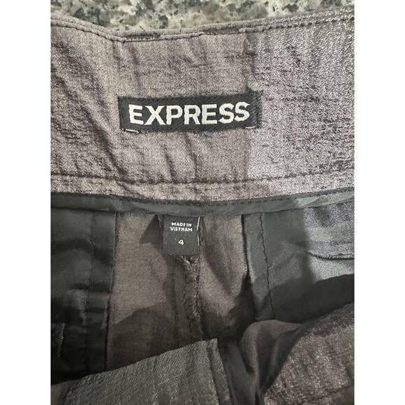 Women's Gray Express Shorts & Striped White House Black Market Shorts Size 4 - Picture 6 of 8